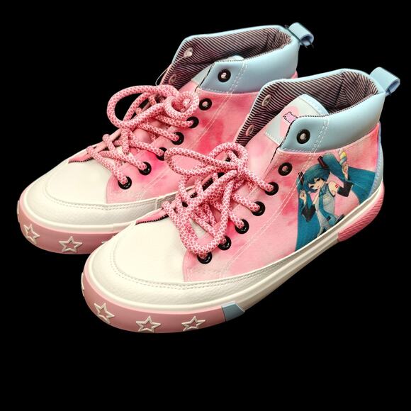 Hatsune Miku Ground Up Women's Sneakers Size 6 High Top Casual Shoes RARE NWT - Picture 5 of 11